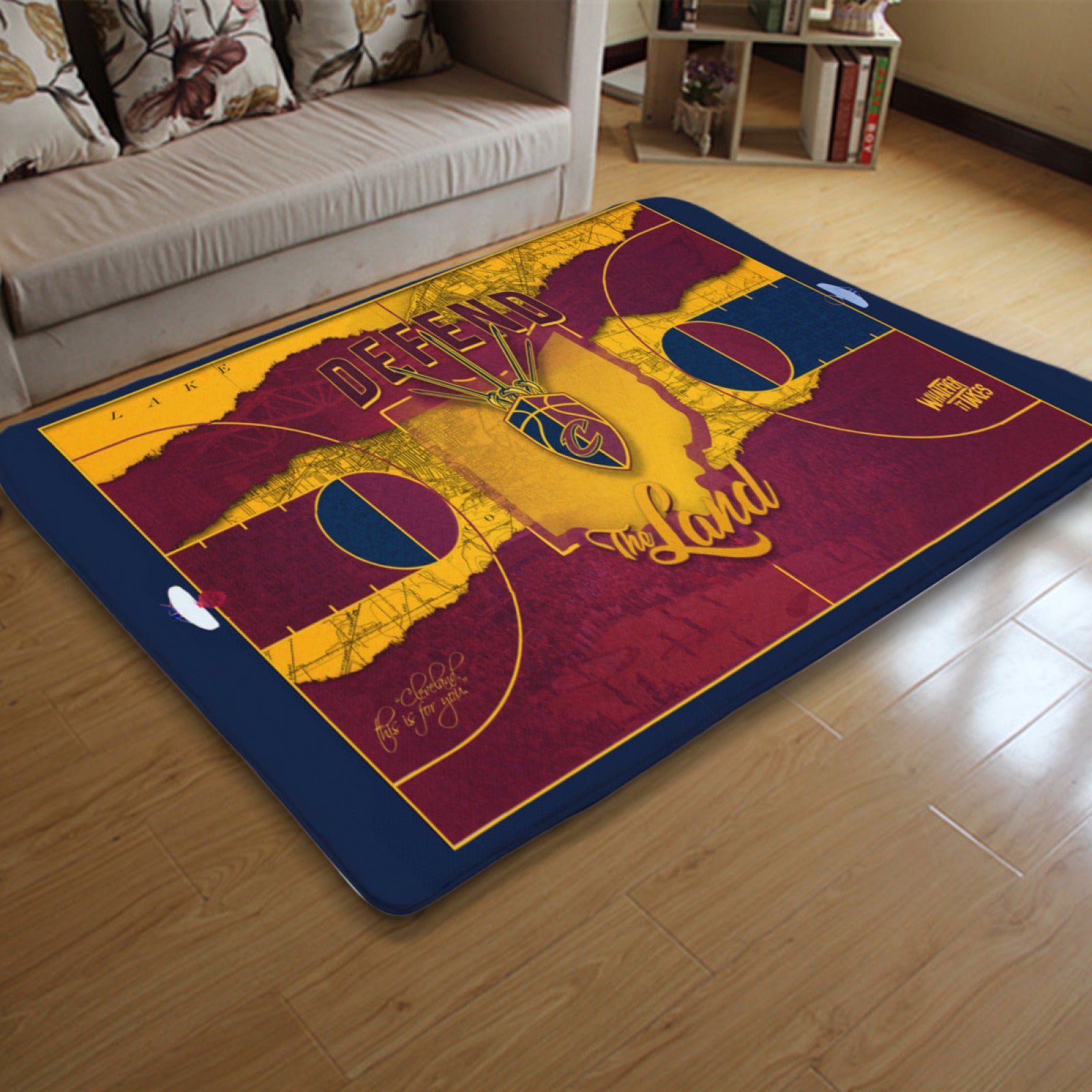 Cleveland Basketball Cavaliers Carpet Living Room Bedroom Mats Kitchen Bathroom Rugs