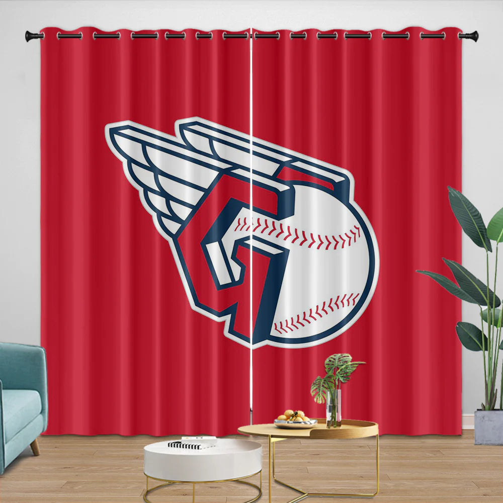 Cleveland Guardians Blackout Curtain for Living Room Bedroom Window Treatment