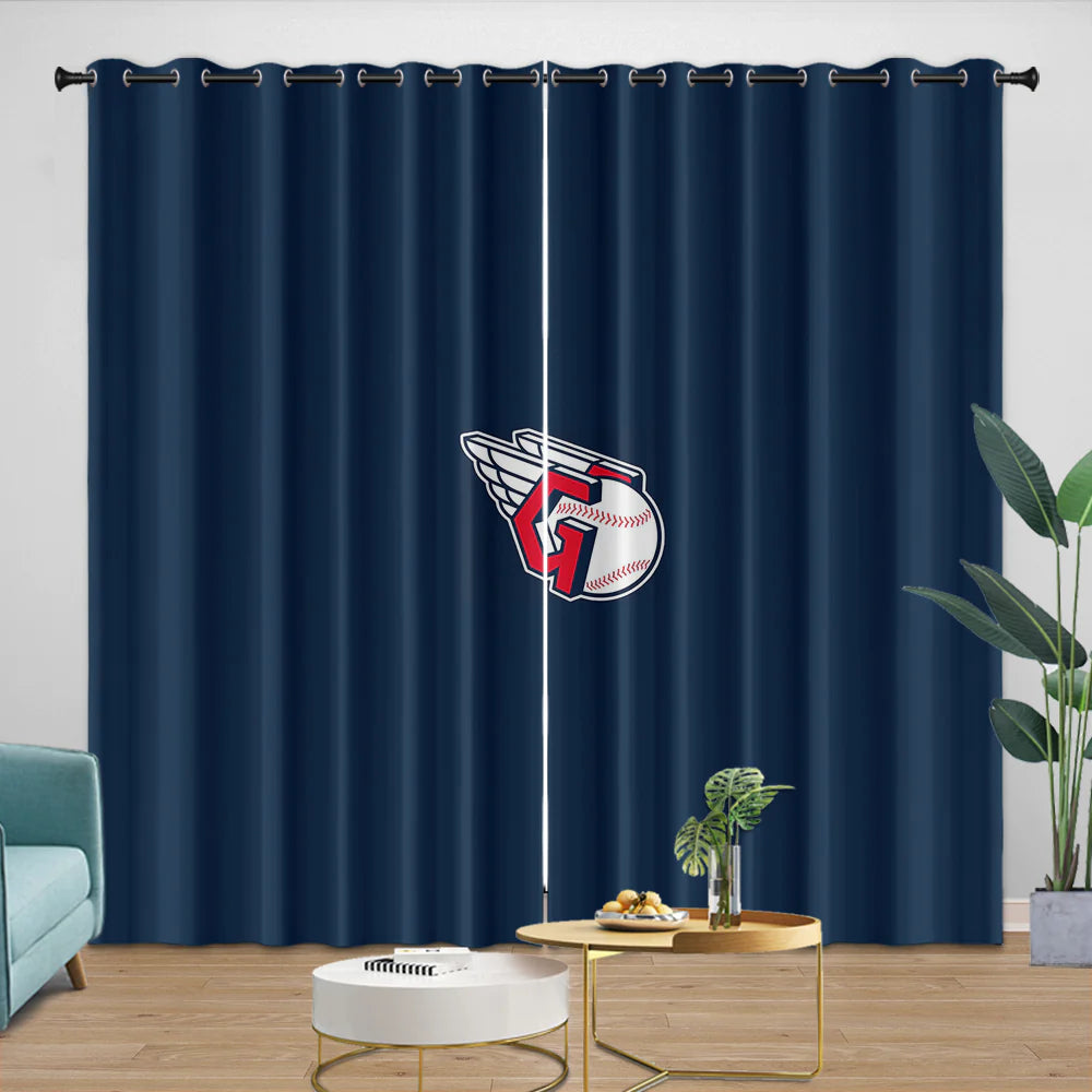 Cleveland Guardians Blackout Curtain for Living Room Bedroom Window Treatment