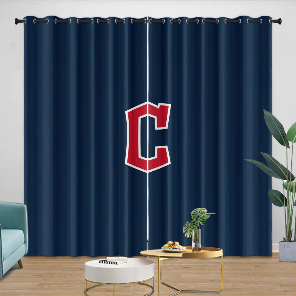 Cleveland Guardians Blackout Curtain for Living Room Bedroom Window Treatment