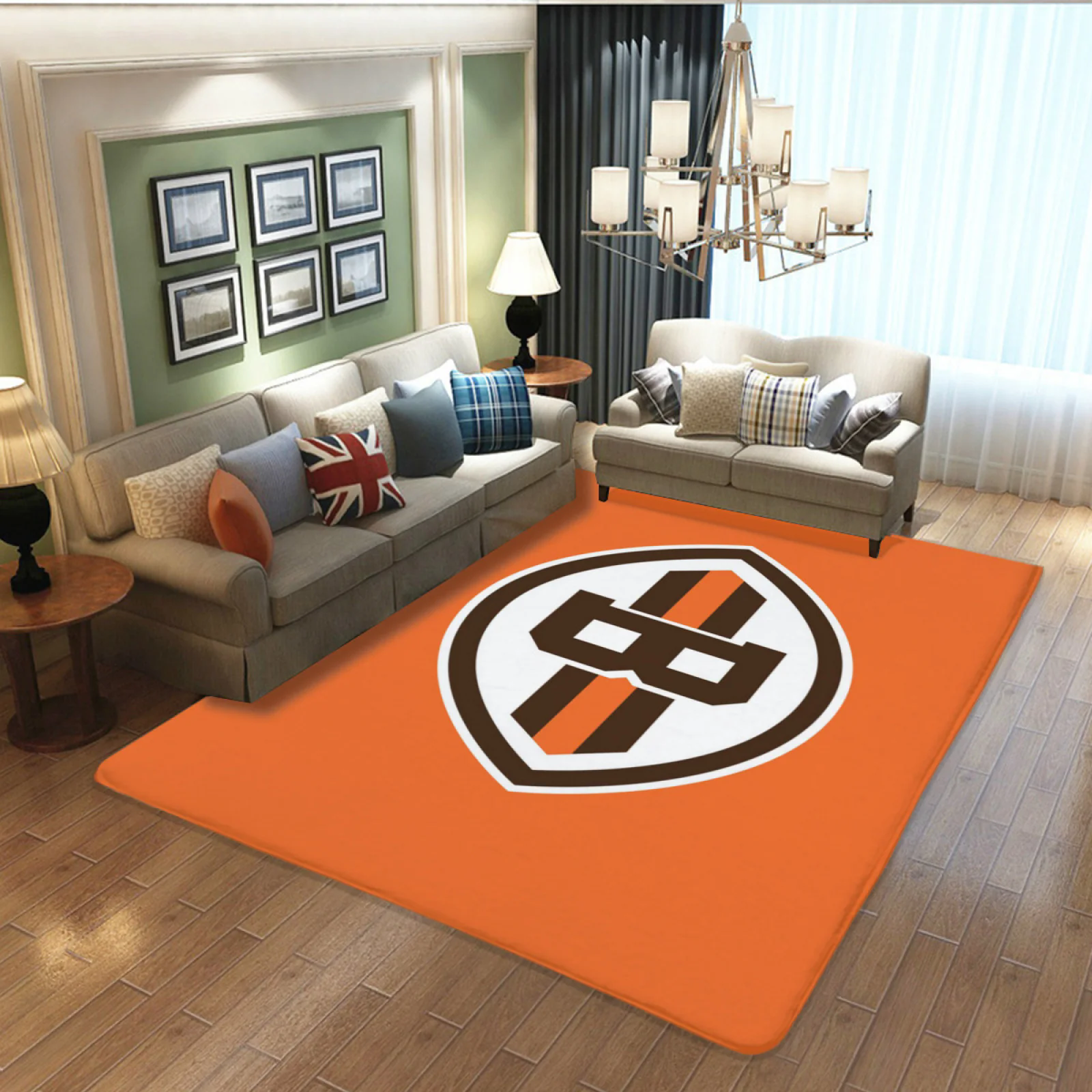 Cleveland Browns Football Team Carpet Living Room Bedroom Mats Kitchen Bathroom Rugs