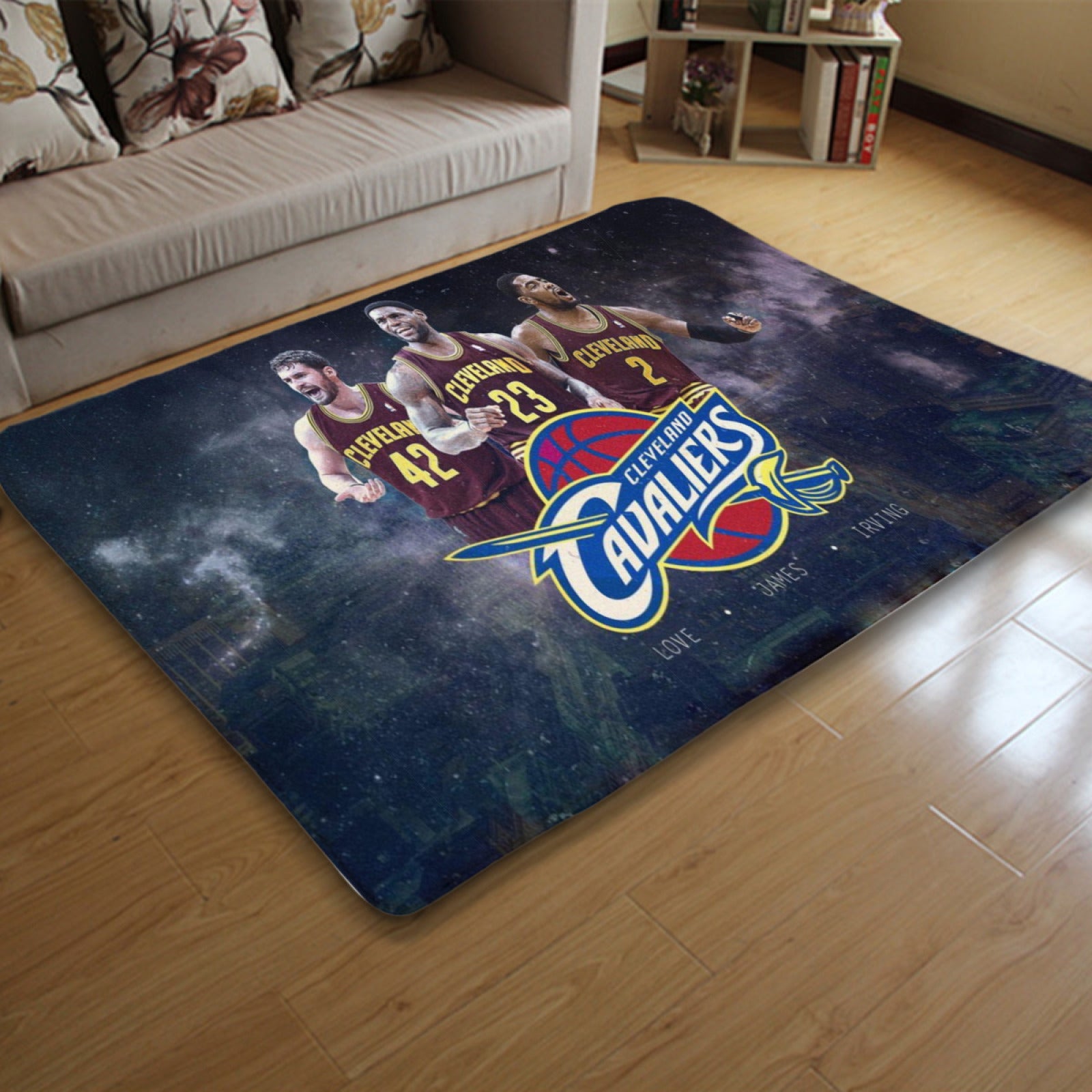 Cleveland Basketball Cavaliers Carpet Living Room Bedroom Mats Kitchen Bathroom Rugs