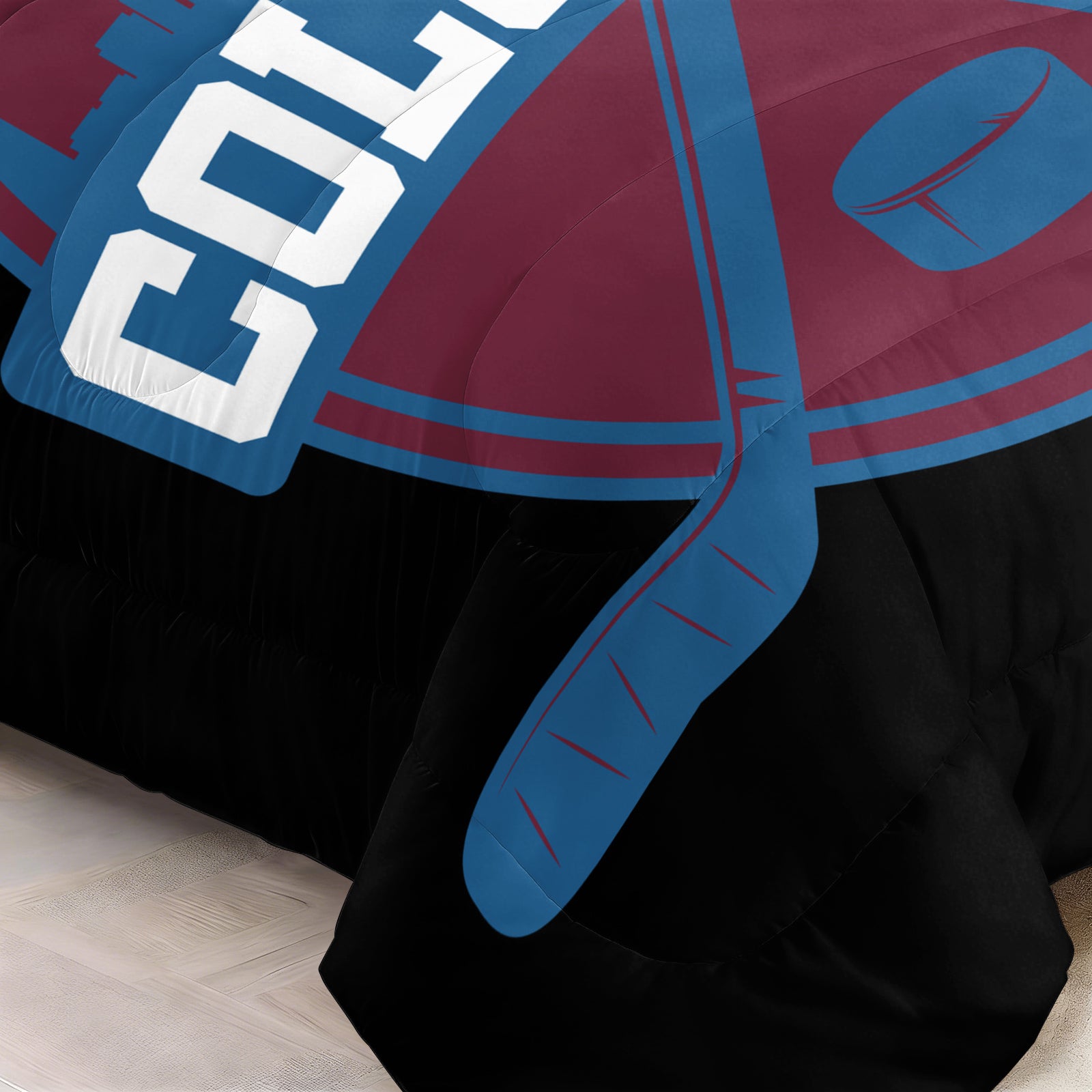 Colorado Avalanche Hockey League Comforter Pillowcase Sets Blanket All Season Reversible Quilted Duvet