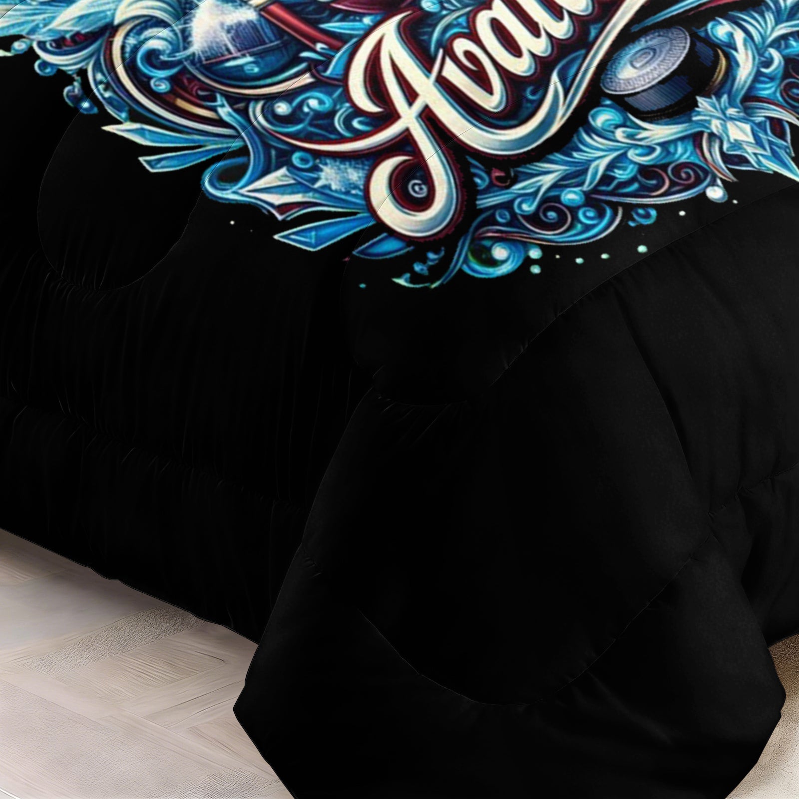Colorado Avalanche Hockey League Comforter Pillowcase Sets Blanket All Season Reversible Quilted Duvet
