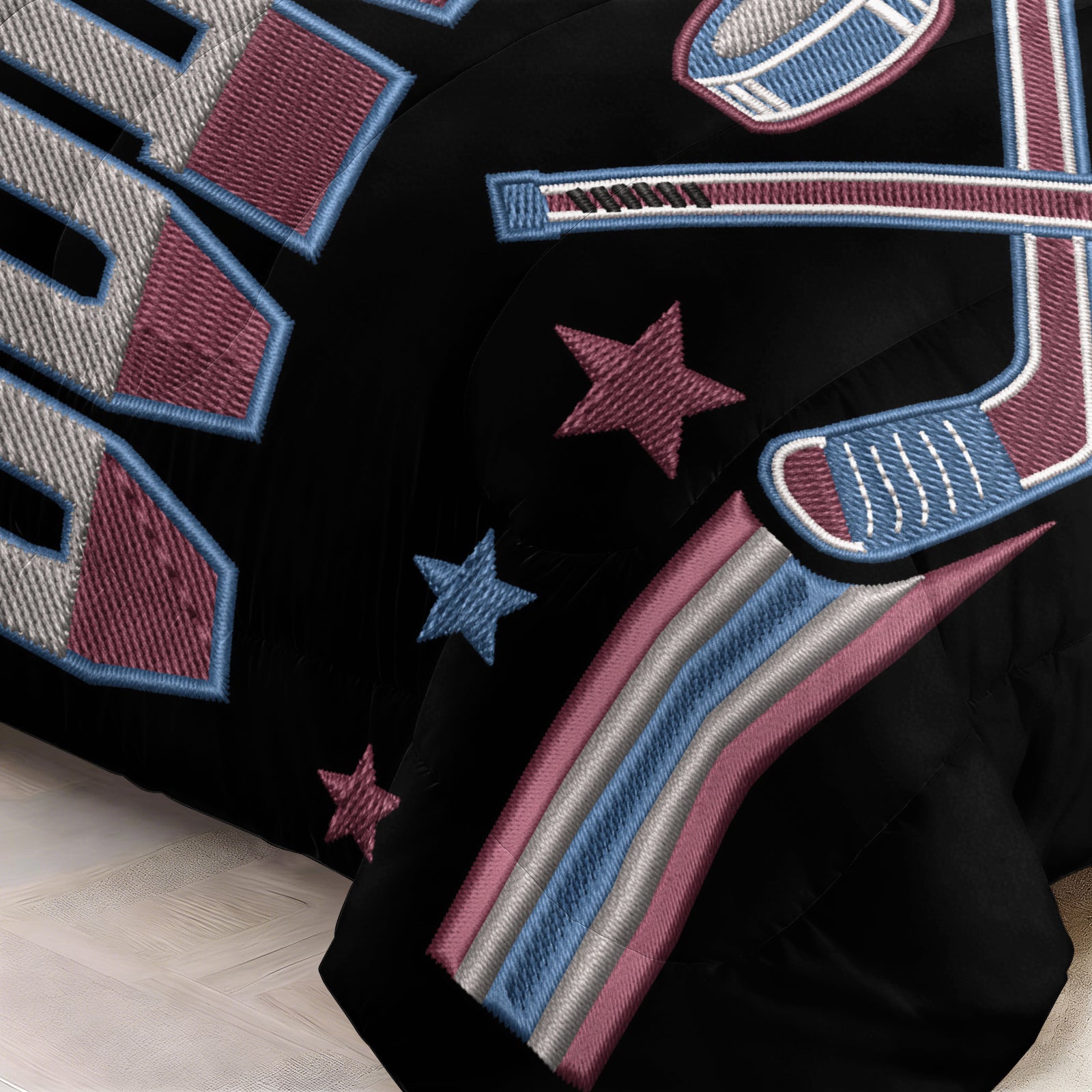 Colorado Avalanche Hockey League Comforter Pillowcase Sets Blanket All Season Reversible Quilted Duvet
