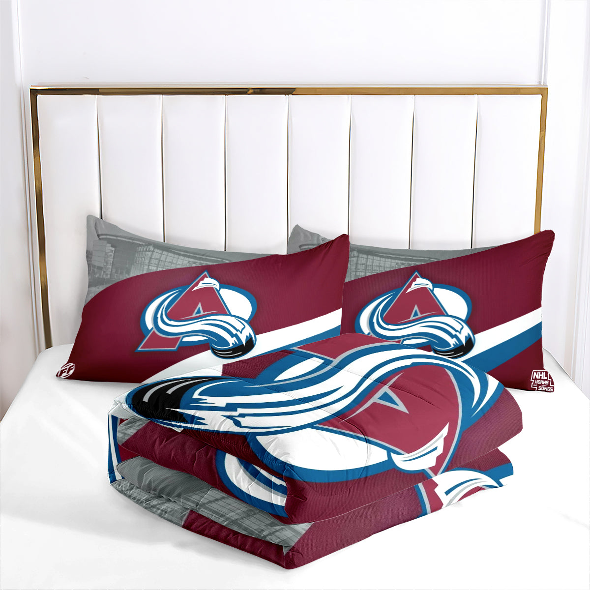 Colorado Avalanche Hockey League Comforter Pillowcase Sets Blanket All Season Reversible Quilted Duvet