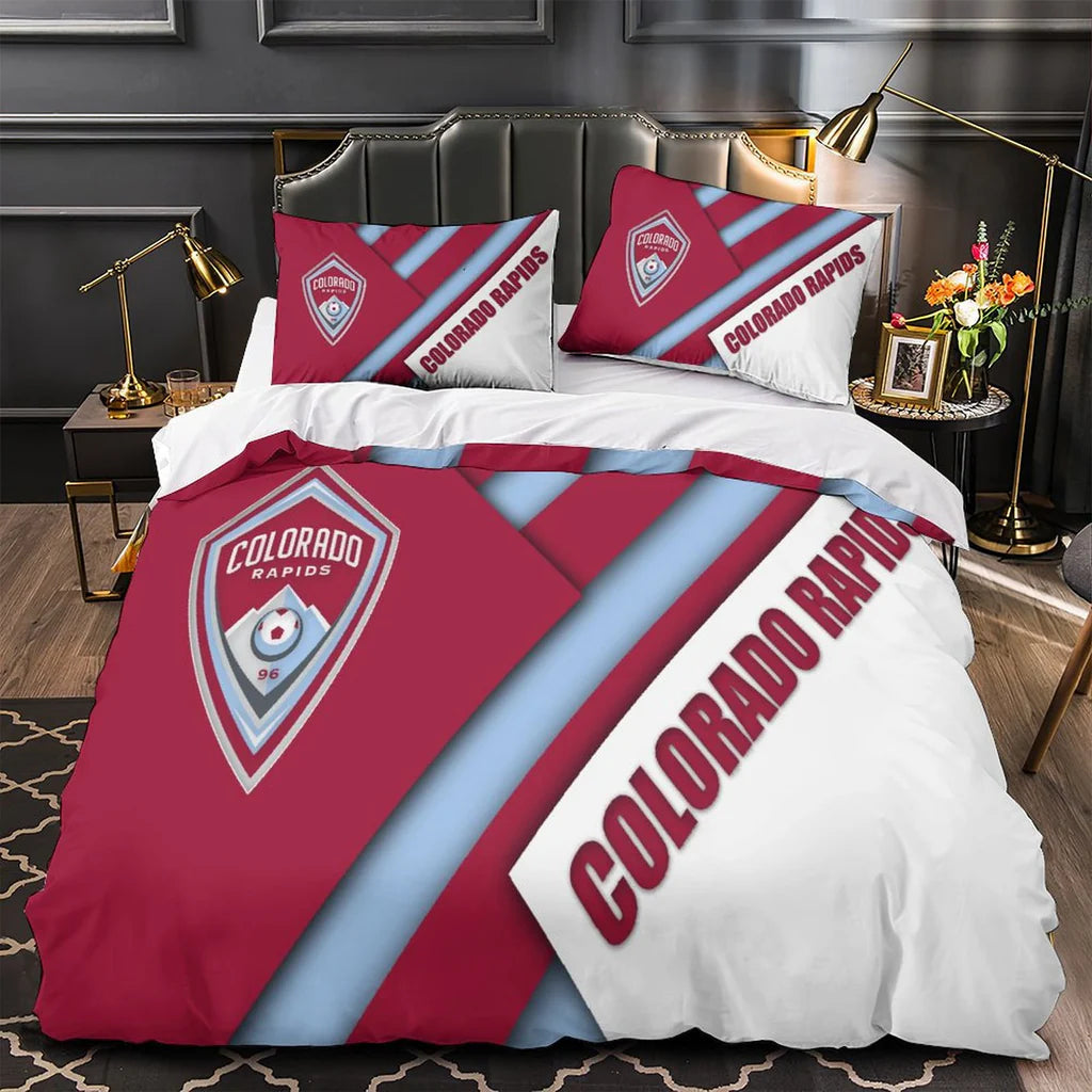 Colorado Rapids Duvet Cover Quilt Case Pillowcase Bedding Set Without Filler