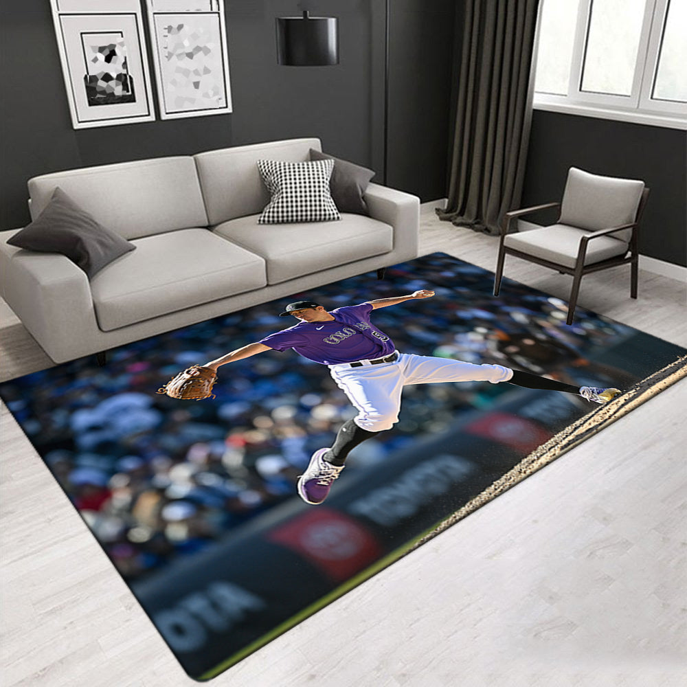 Colorado Rockies Carpet Living Room Bedroom Mats Kitchen Bathroom Rugs