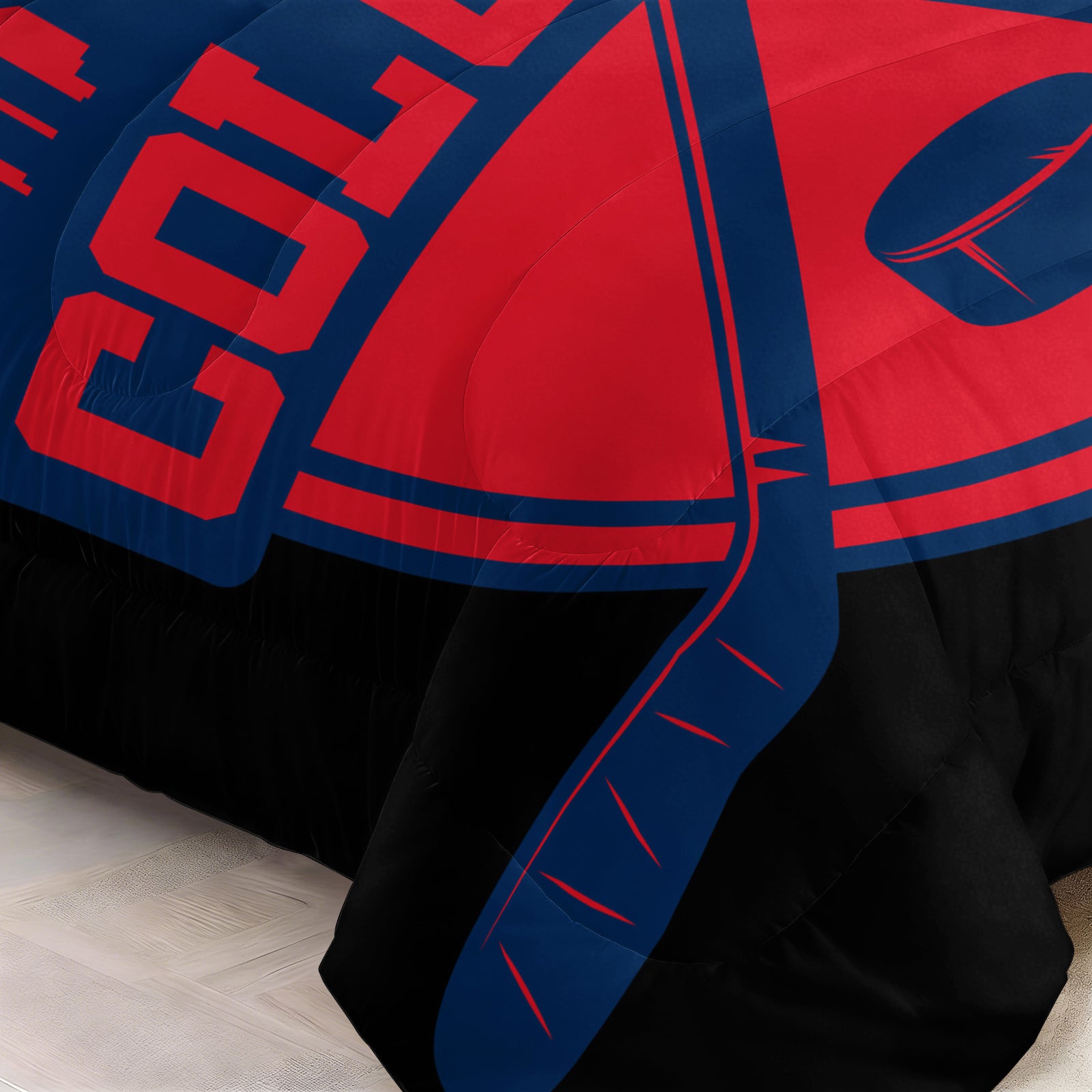 Columbus Blue Jackets Hockey League Comforter Pillowcase Sets Blanket All Season Reversible Quilted Duvet