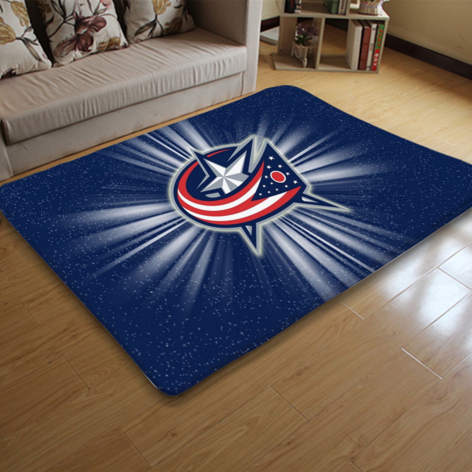 Columbus Blue Jackets Hockey League Carpet Living Room Bedroom Mats Kitchen Bathroom Rugs