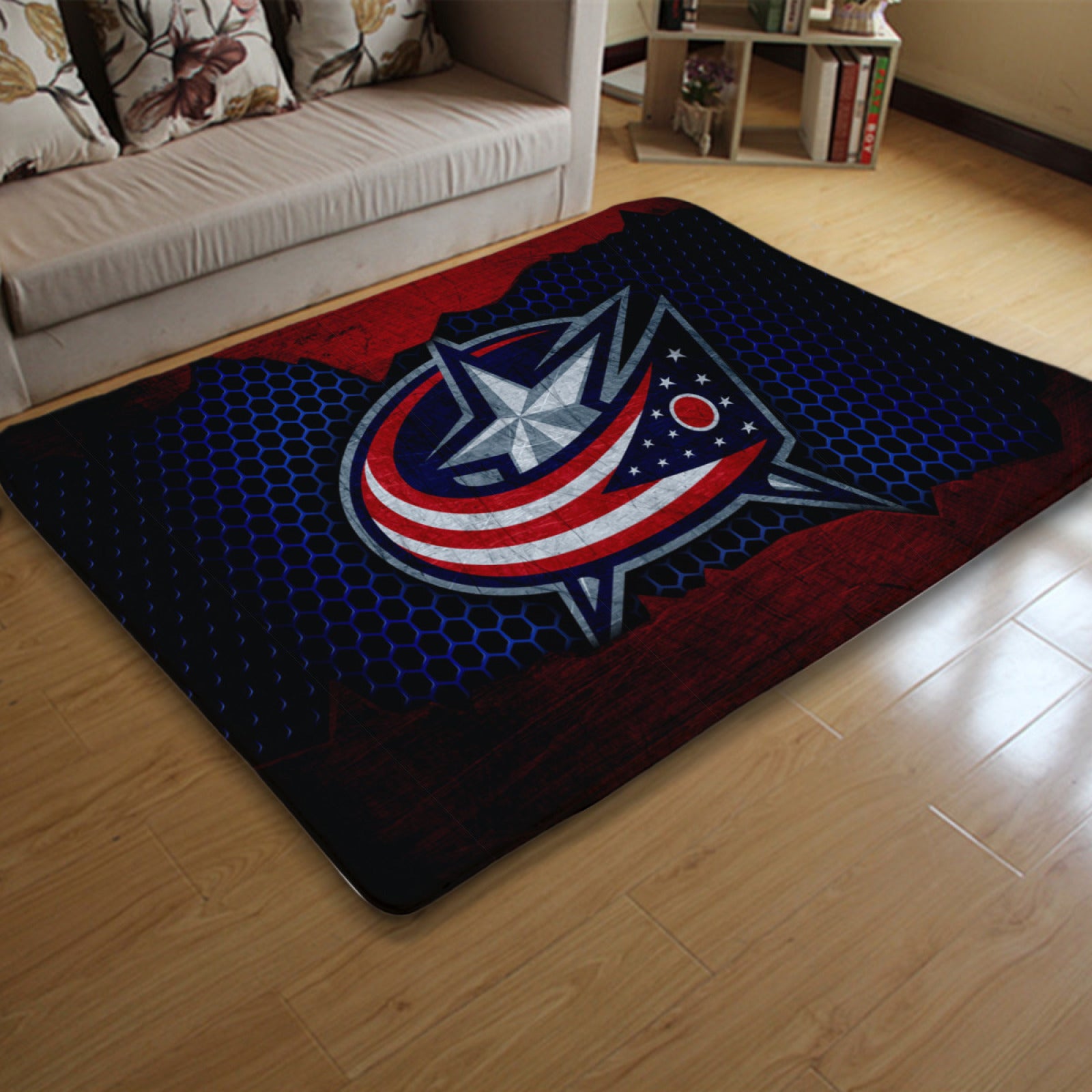 Columbus Blue Jackets Hockey League Carpet Living Room Bedroom Mats Kitchen Bathroom Rugs