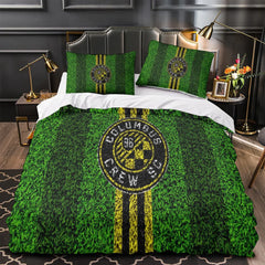 Columbus Crew SC Duvet Cover Quilt Case Pillowcase Bedding Set Without Filler