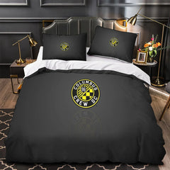 Columbus Crew SC Duvet Cover Quilt Case Pillowcase Bedding Set Without Filler