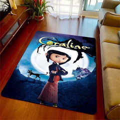 Coraline and the Secret Door Graphic Carpet Living Room Bedroom Sofa Rug Door Mat Kitchen Bathroom Mats for Kids