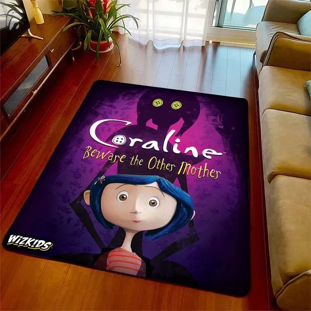 Coraline and the Secret Door Graphic Carpet Living Room Bedroom Sofa Rug Door Mat Kitchen Bathroom Mats for Kids