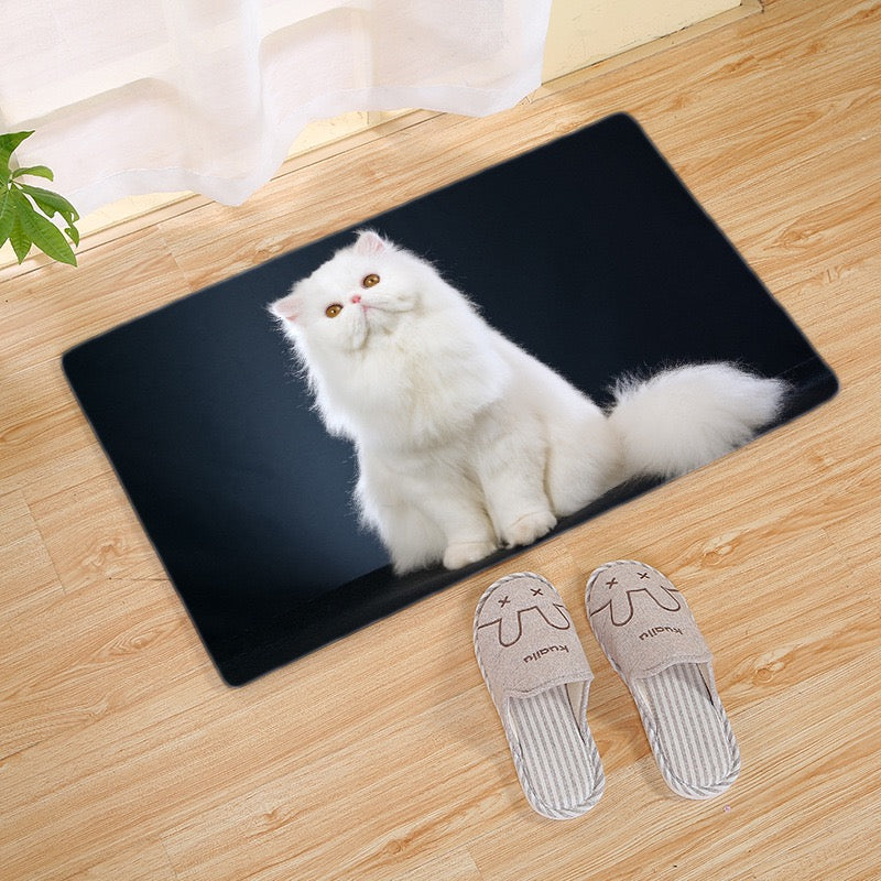 Cute Cat Carpet Living Room Bedroom Mats Kitchen Bathroom Rugs