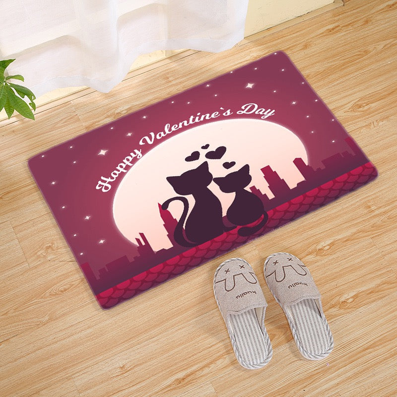 Cute Cat Carpet Living Room Bedroom Mats Kitchen Bathroom Rugs