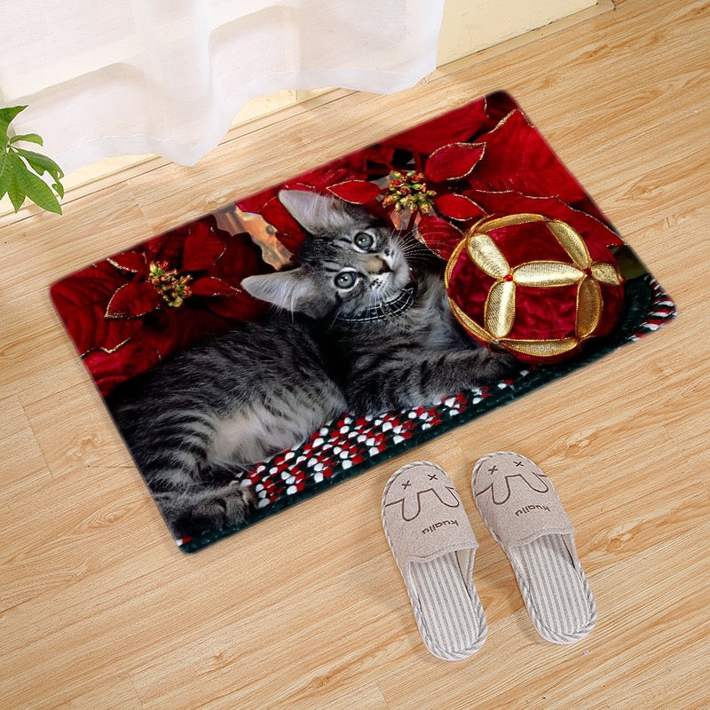 Cute Cat Carpet Living Room Bedroom Mats Kitchen Bathroom Rugs