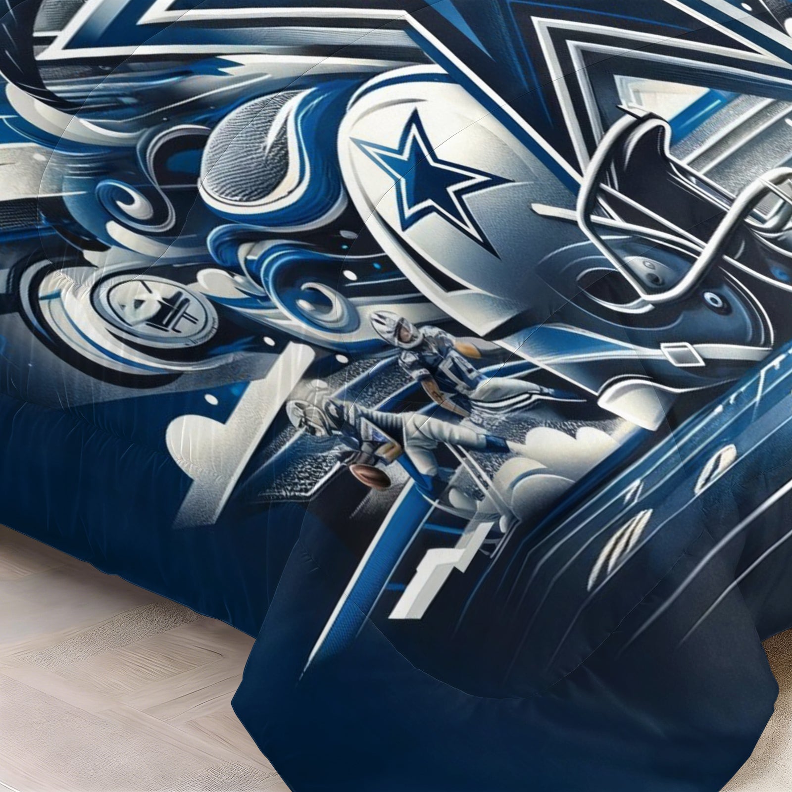 Dallas Cowboy Comforter Pillowcase Sets Blanket All Season Reversible Quilted Duvet