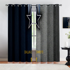 Dallas Cowboy Blackout Curtains Drapes For Window Treatment Set