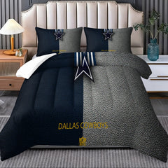 Dallas Cowboy Comforter Pillowcase Sets Blanket All Season Reversible Quilted Duvet