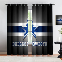 Dallas Cowboy Blackout Curtains Drapes For Window Treatment Set