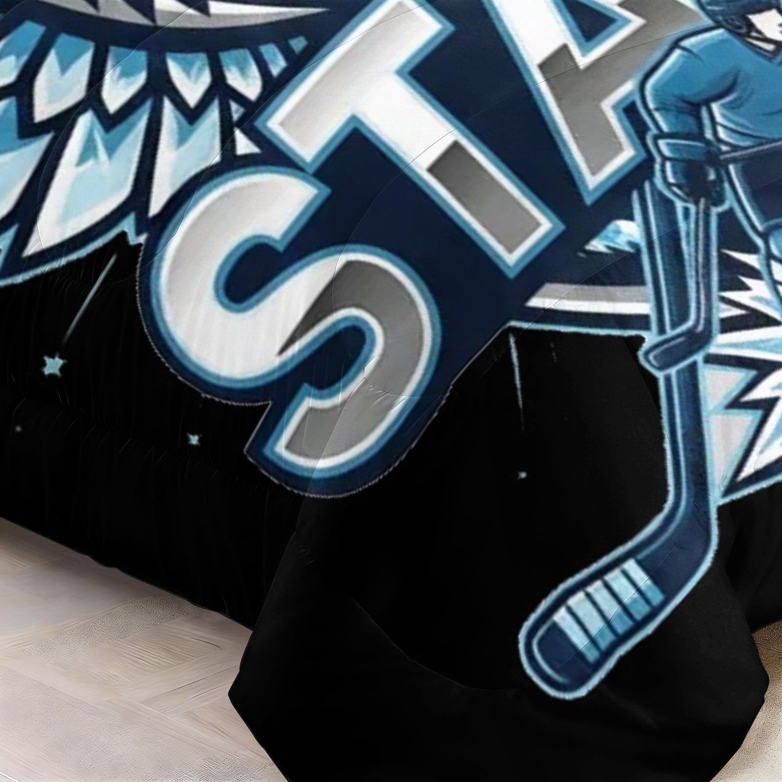 Dallas Stars Hockey League Comforter Pillowcase Sets Blanket All Season Reversible Quilted Duvet
