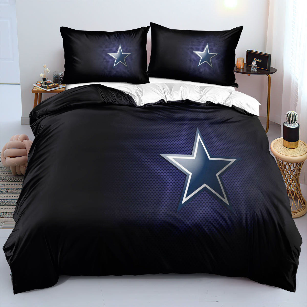 Dallas Cowboys Football League Duvet Cover Quilt Cover Pillowcase Bedding Set