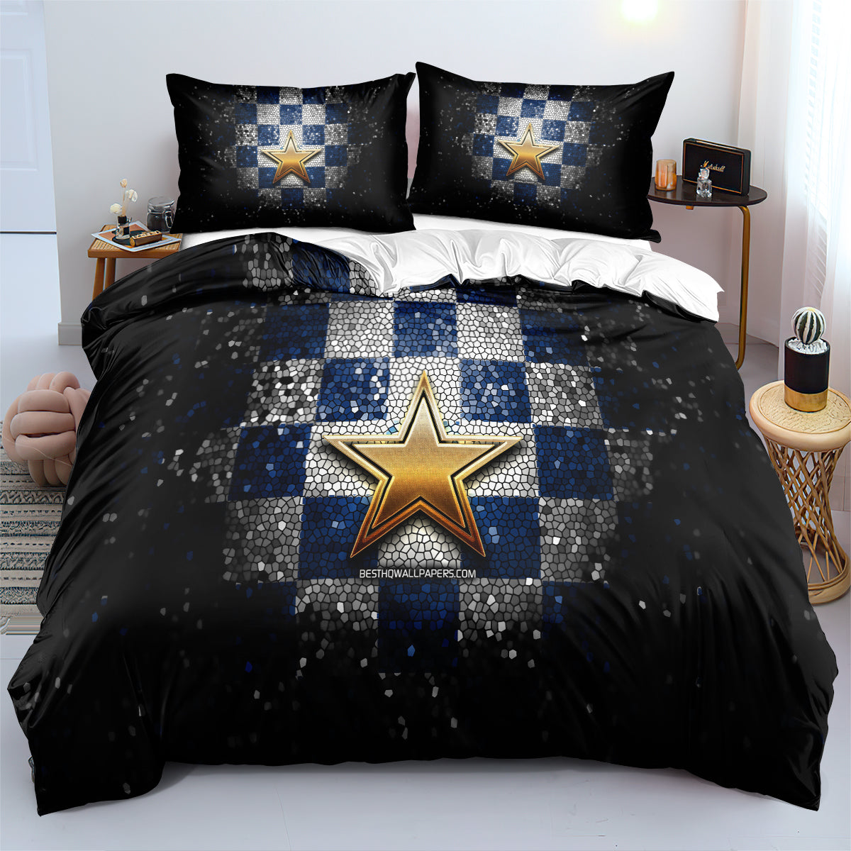 Dallas Cowboys Football League Duvet Cover Quilt Cover Pillowcase Bedding Set