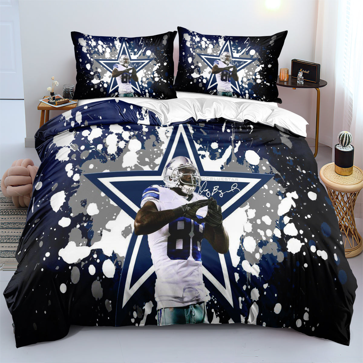 Dallas Cowboys Football League Duvet Cover Quilt Cover Pillowcase Bedding Set