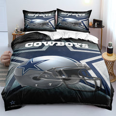 Dallas Cowboys Football League Duvet Cover Quilt Cover Pillowcase Bedding Set