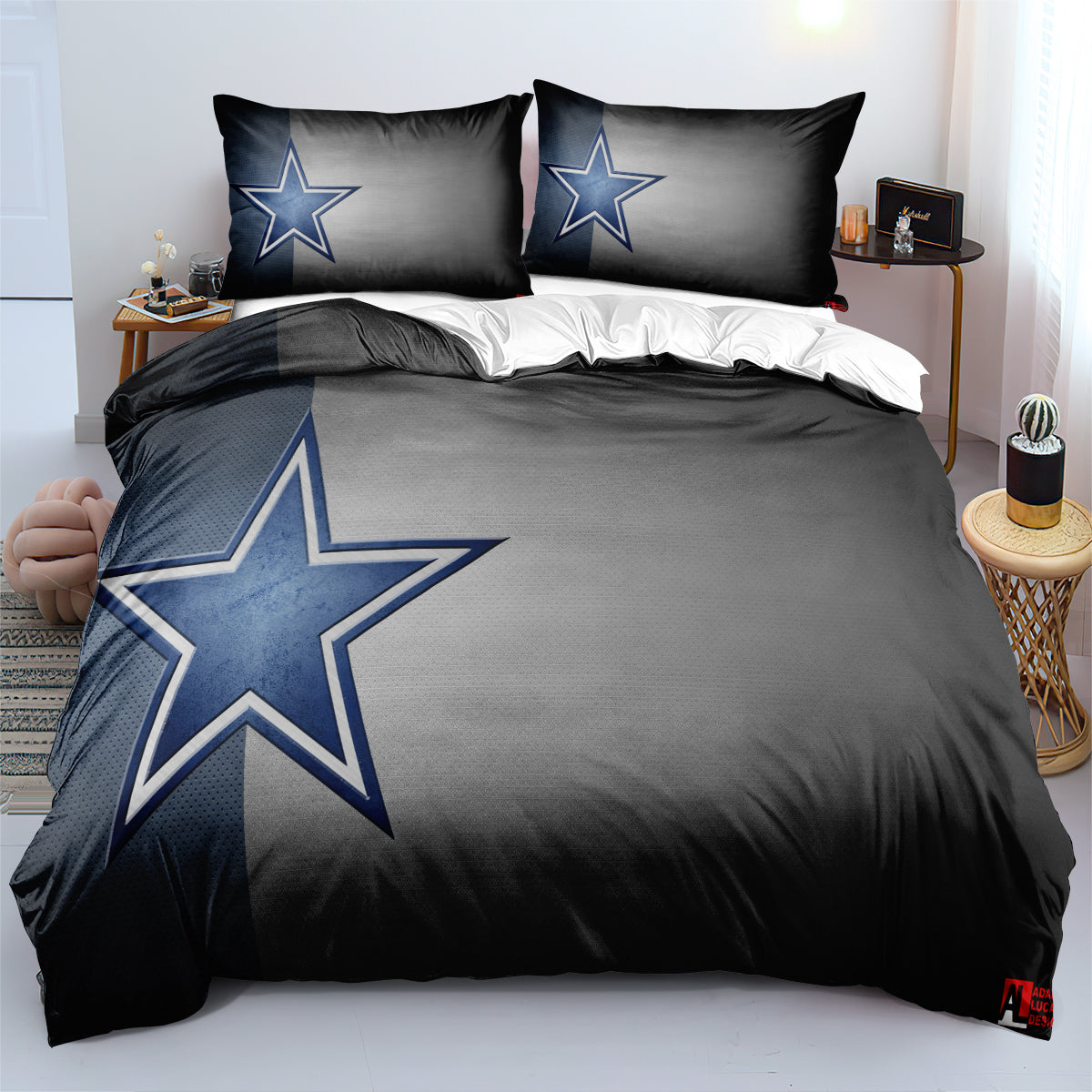 Dallas Cowboys Football League Duvet Cover Quilt Cover Pillowcase Bedding Set