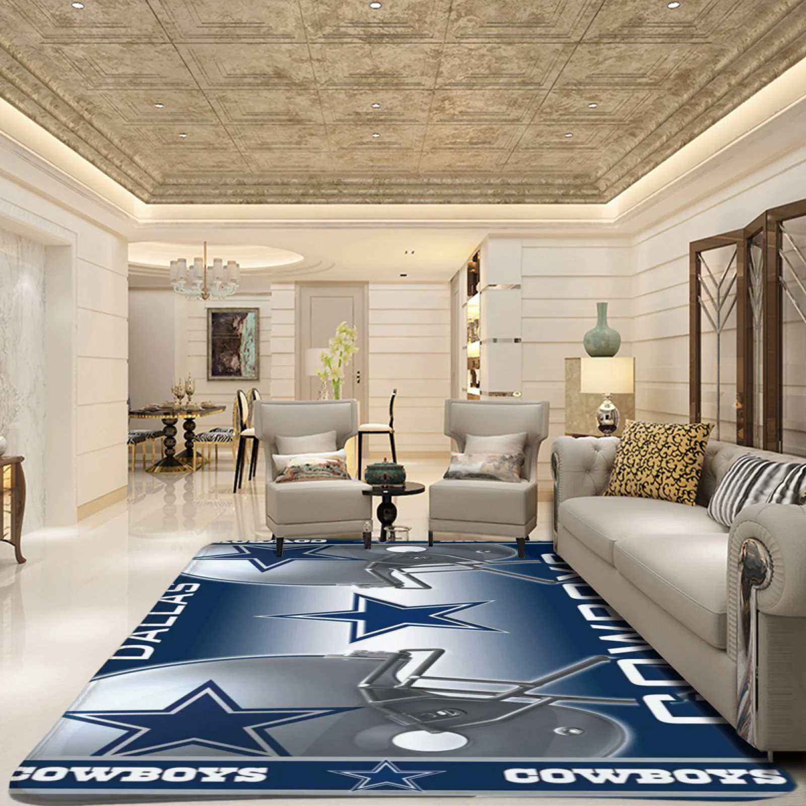 Dallas Cowboys Football Team Carpet Living Room Bedroom Mats Kitchen Bathroom Rugs