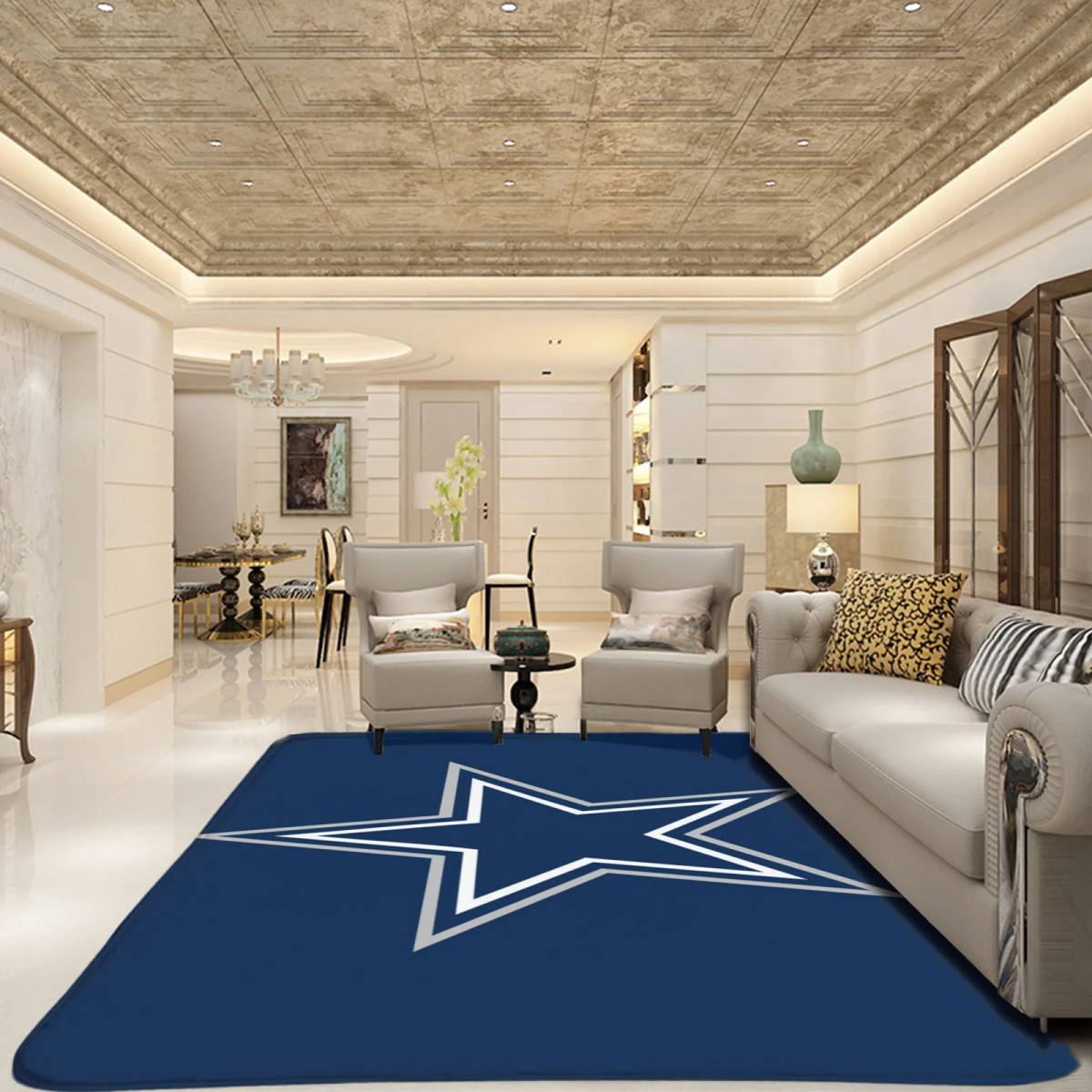 Dallas Cowboys Football Team Carpet Living Room Bedroom Mats Kitchen Bathroom Rugs