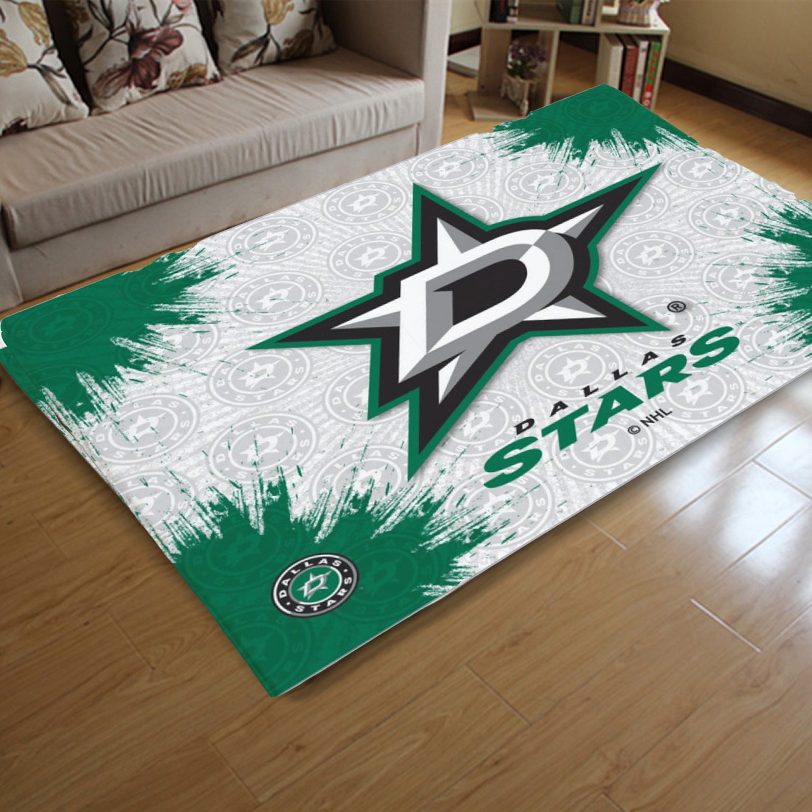 Dallas Stars Hockey League Carpet Living Room Bedroom Mats Kitchen Bathroom Rugs