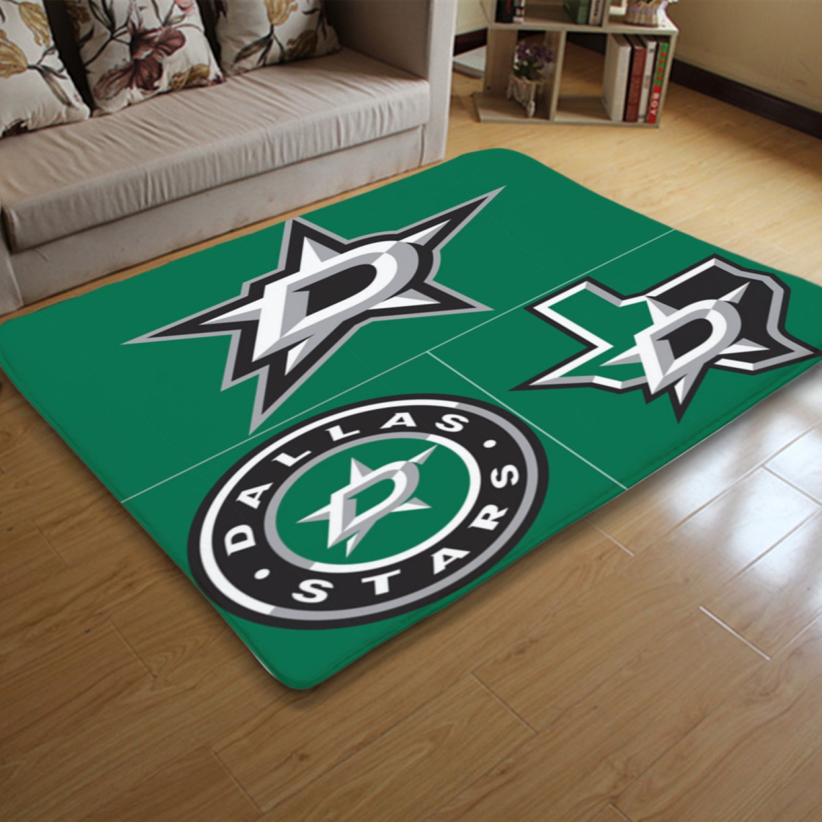 Dallas Stars Hockey League Carpet Living Room Bedroom Mats Kitchen Bathroom Rugs