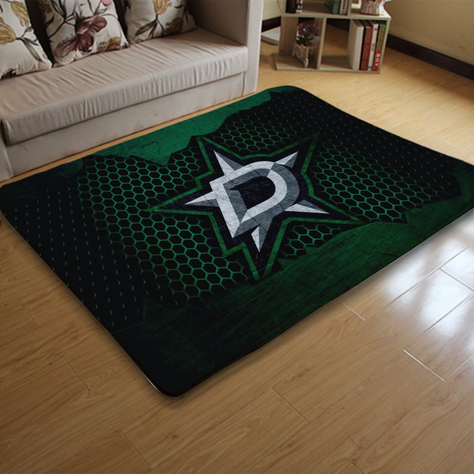 Dallas Stars Hockey League Carpet Living Room Bedroom Mats Kitchen Bathroom Rugs