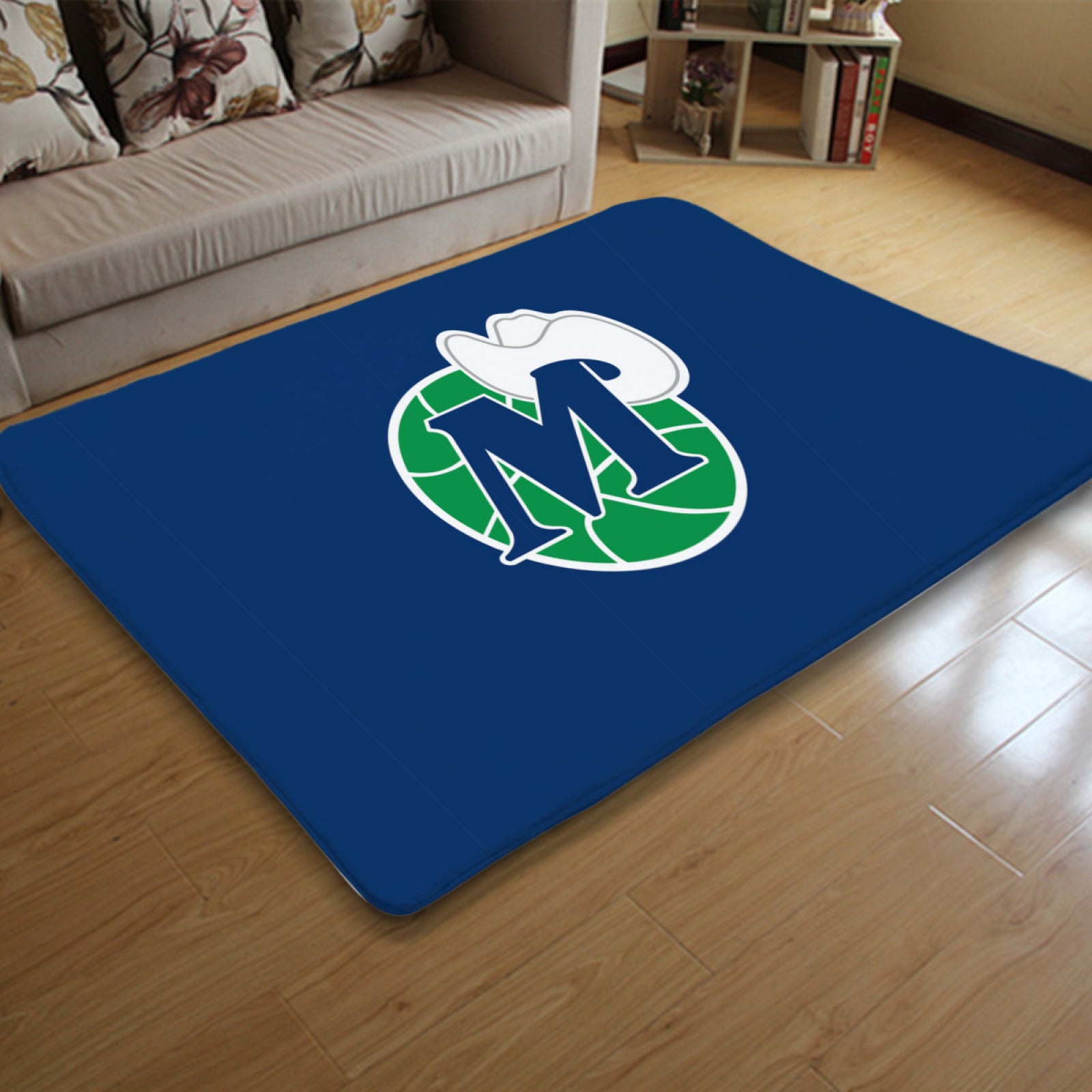 Dallas Basketball Mavericks Carpet Living Room Bedroom Mats Kitchen Bathroom Rugs