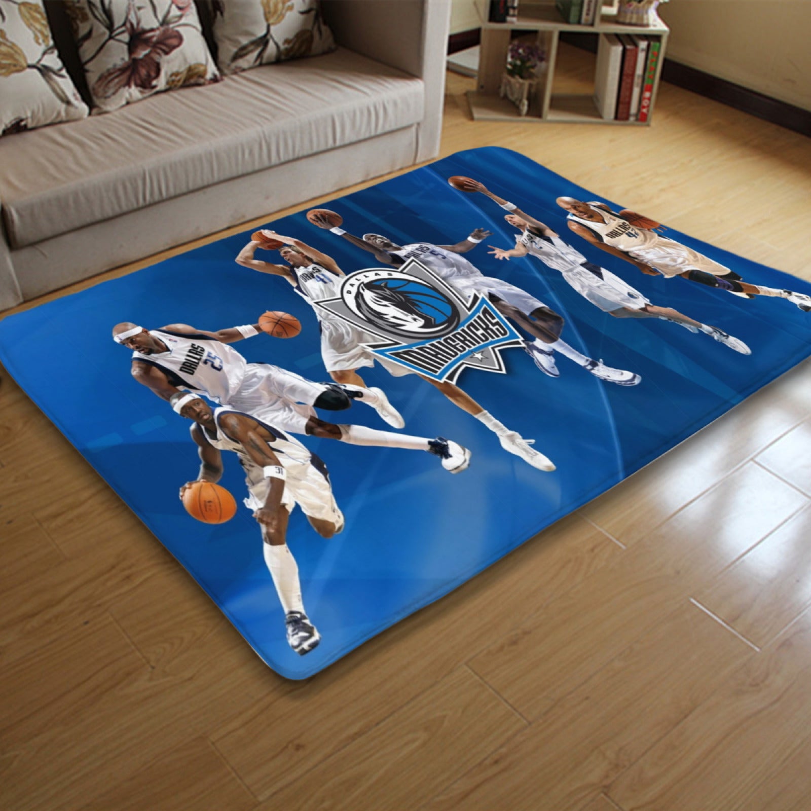Dallas Basketball Mavericks Carpet Living Room Bedroom Mats Kitchen Bathroom Rugs