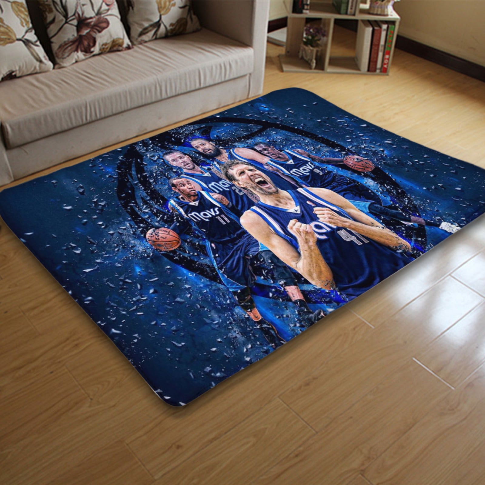 Dallas Basketball Mavericks Carpet Living Room Bedroom Mats Kitchen Bathroom Rugs