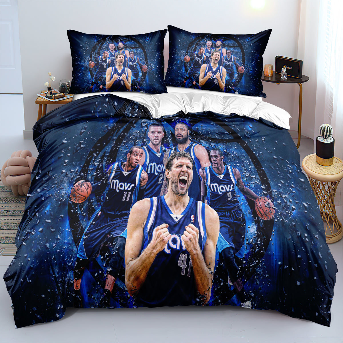 Dallas Basketball Mavericks Bedding Set Quilt Cover Without Filler