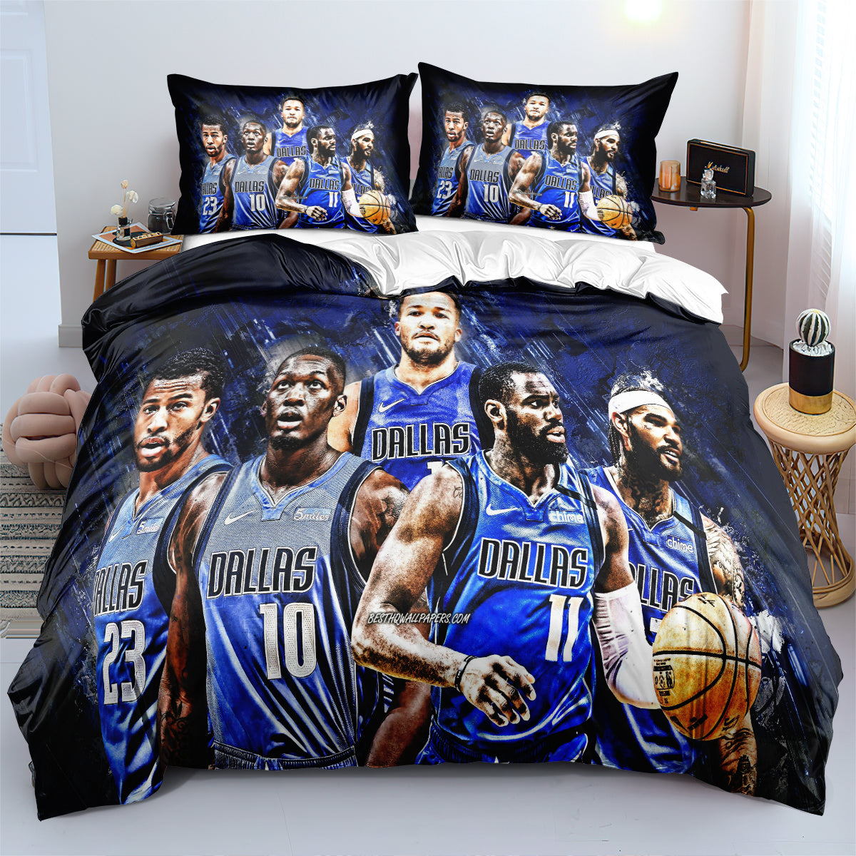 Dallas Basketball Mavericks Bedding Set Quilt Cover Without Filler