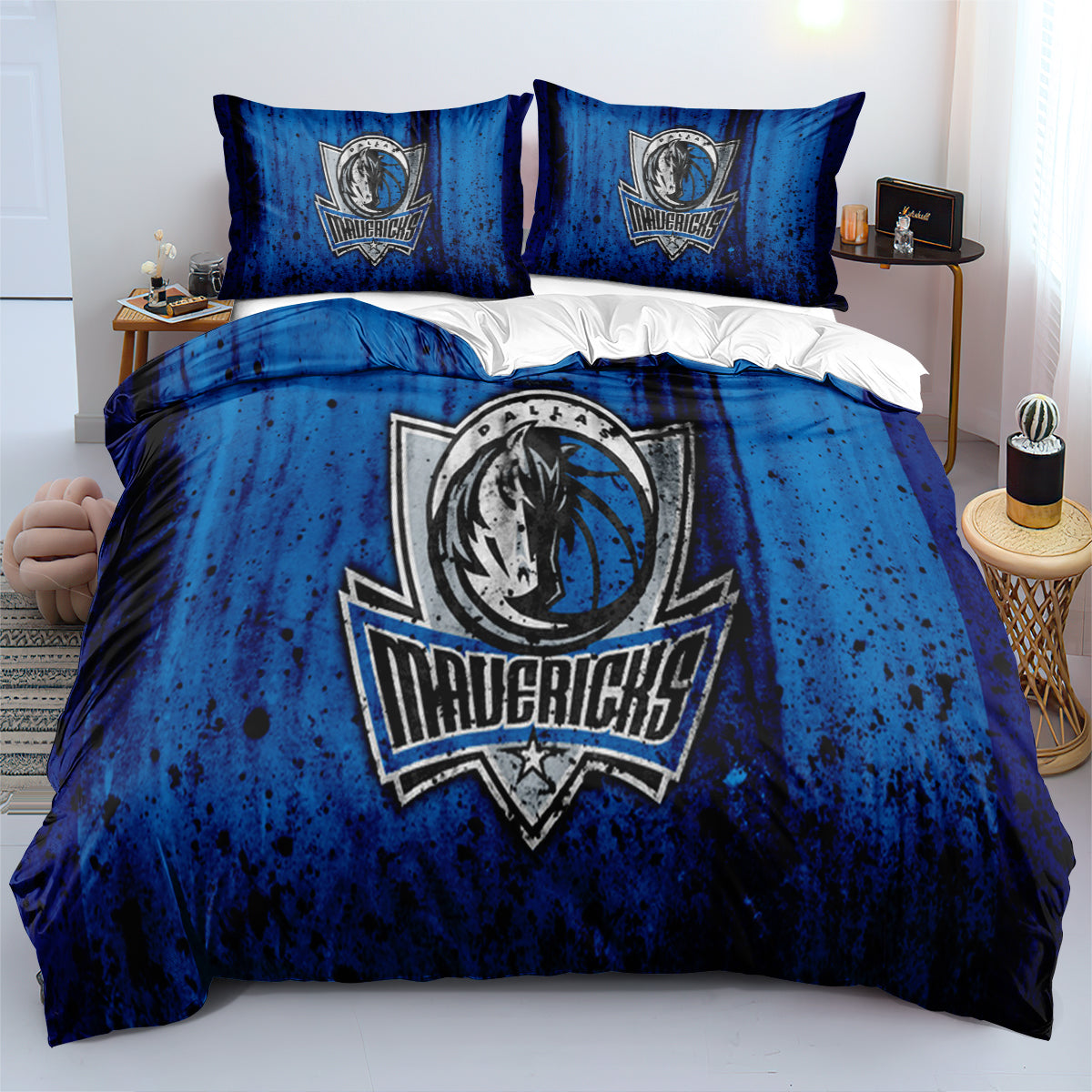 Dallas Basketball Mavericks Bedding Set Quilt Cover Without Filler