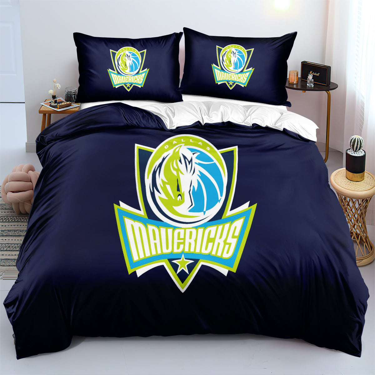 Dallas Basketball Mavericks Bedding Set Quilt Cover Without Filler