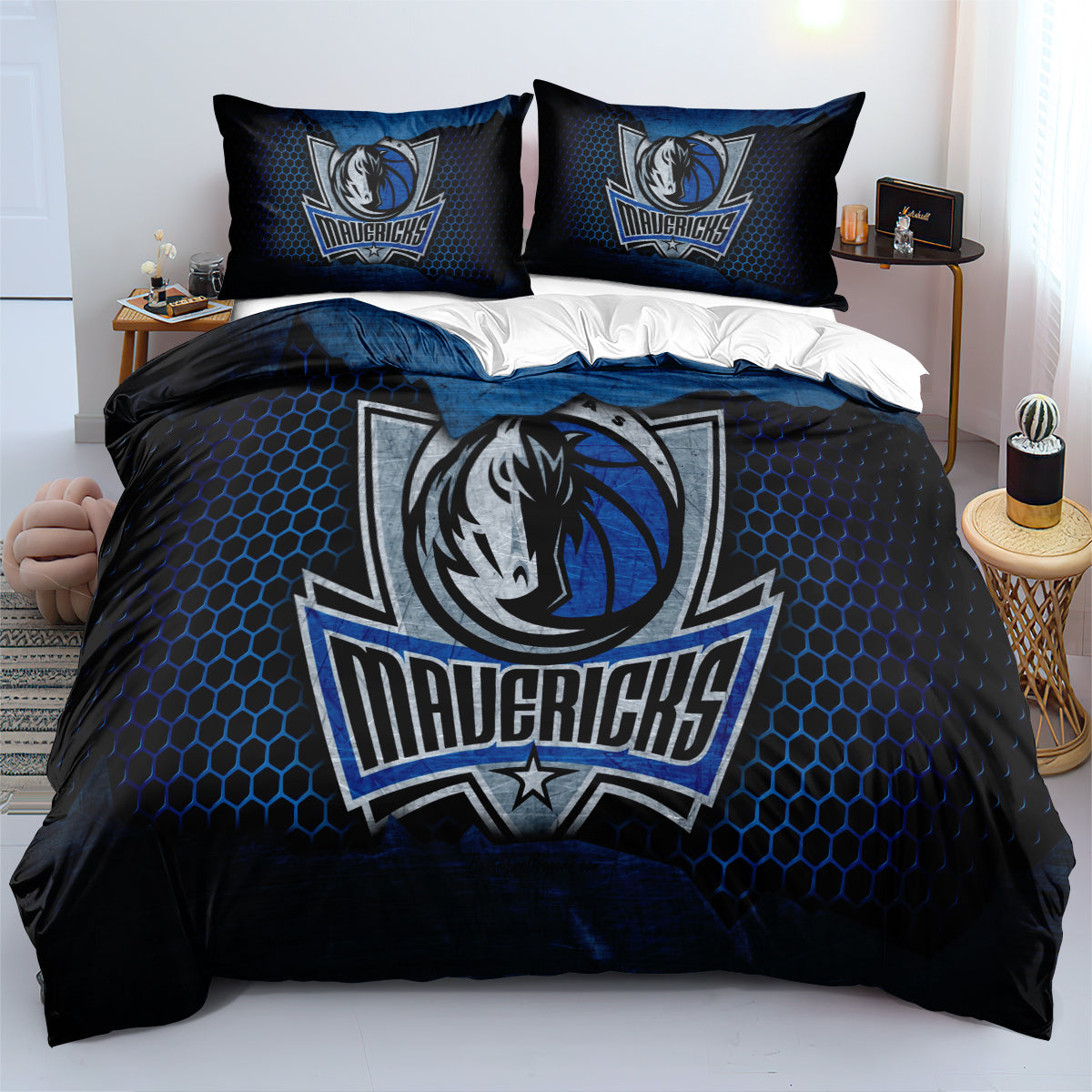 Dallas Basketball Mavericks Bedding Set Quilt Cover Without Filler