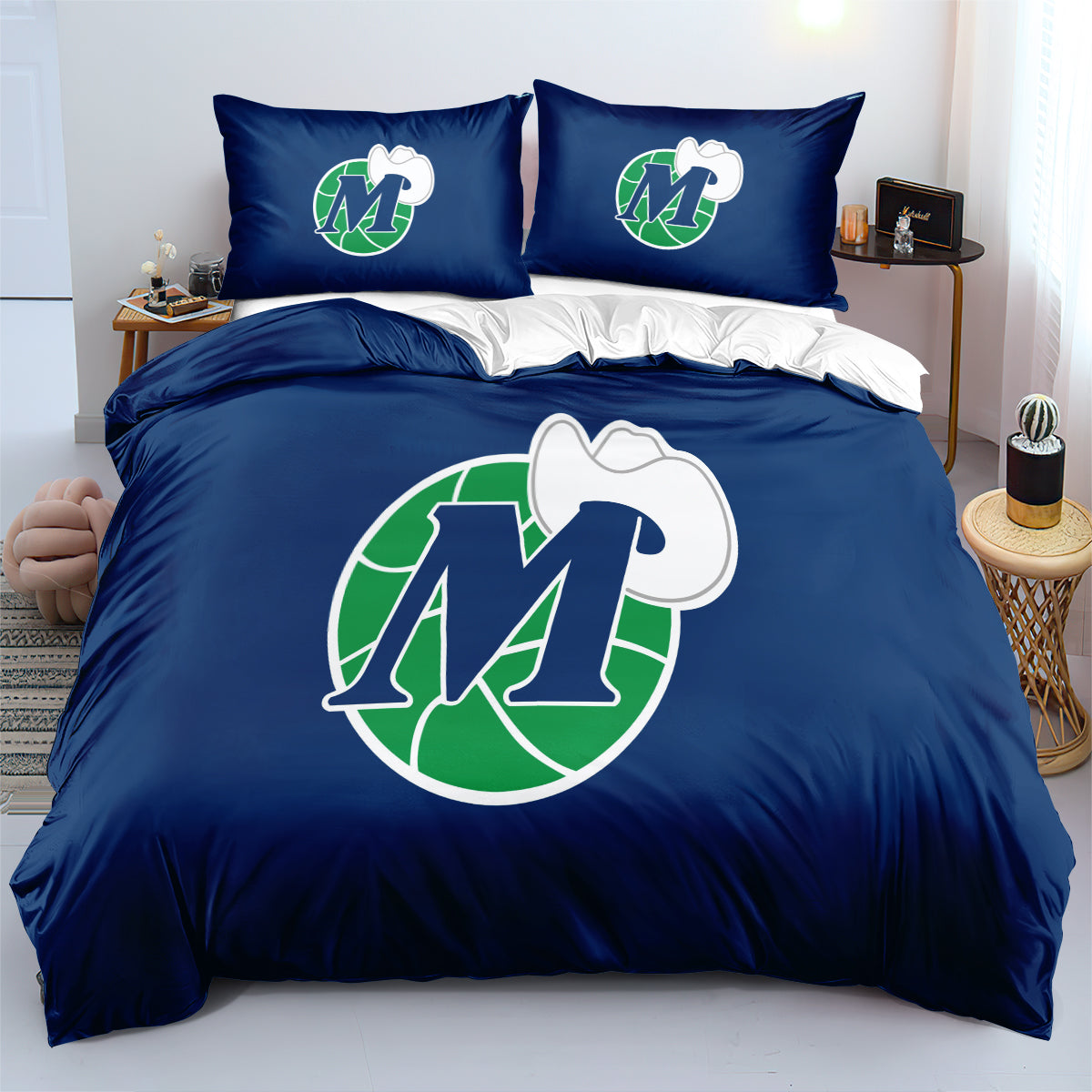 Dallas Basketball Mavericks Bedding Set Quilt Cover Without Filler