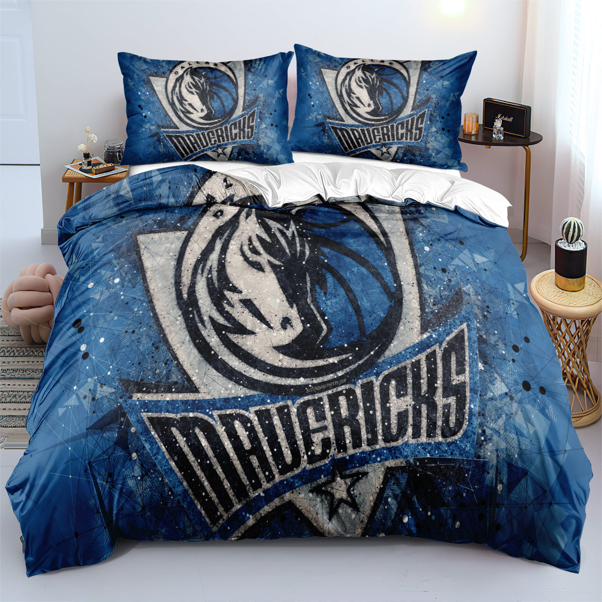 Dallas Basketball Mavericks Bedding Set Quilt Cover Without Filler