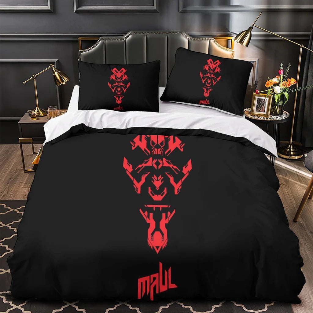 Darth Maul Duvet Cover Quilt Case Pillowcase Bedding Set Without Filler