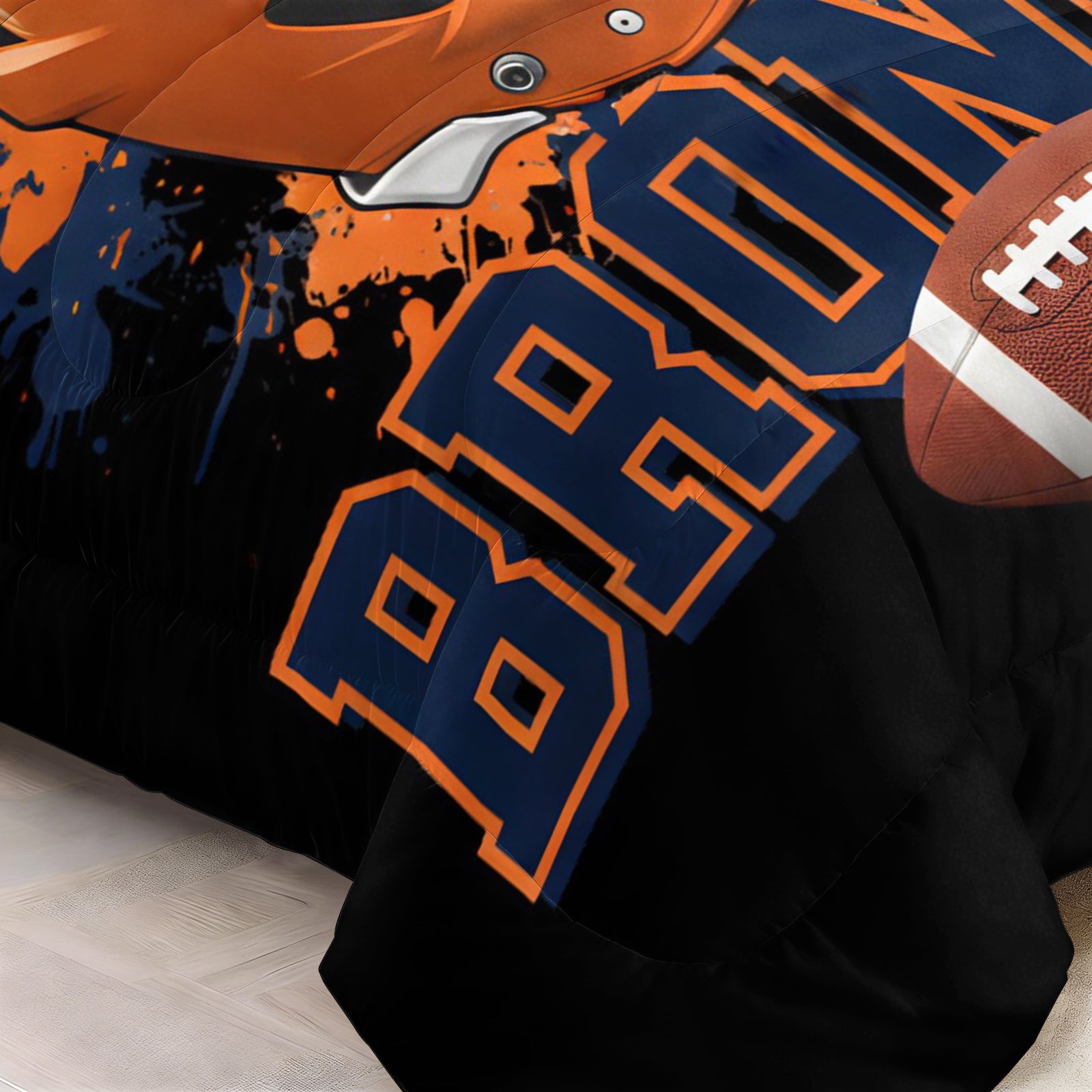 Denver Broncos Comforter Pillowcase Sets Blanket All Season Reversible Quilted Duvet