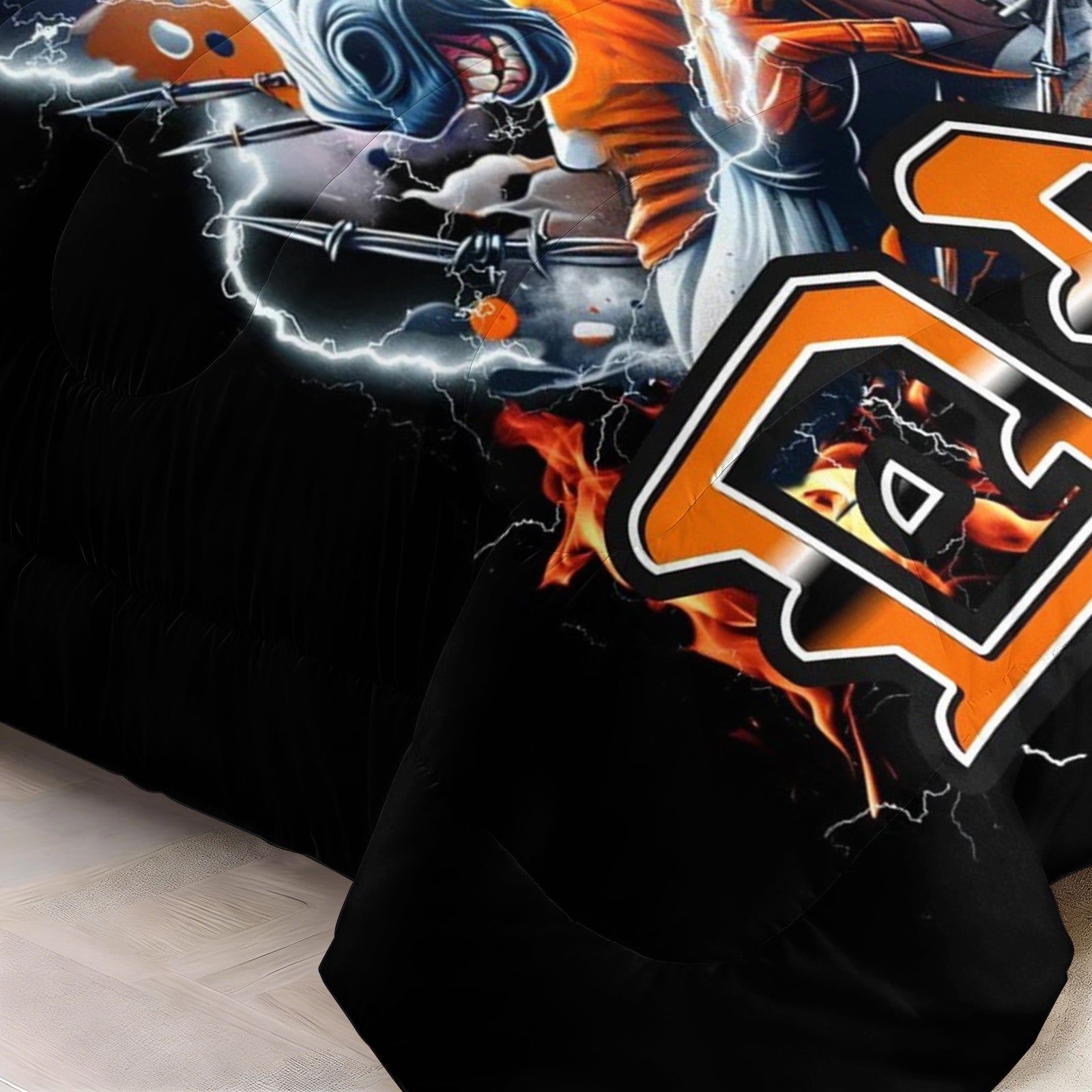 Denver Broncos Comforter Pillowcase Sets Blanket All Season Reversible Quilted Duvet